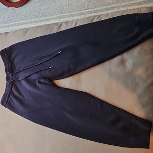 Zara Navy Blue Heavy Knit Joggers, Size Large